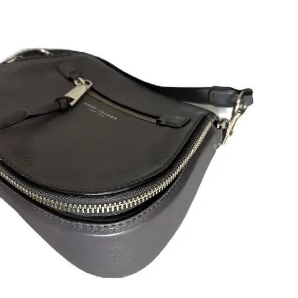 ★‎ EUC Marc Jacobs Recruit Nomad Saddle Gray Crossbody Bag - Picture 7 of 13